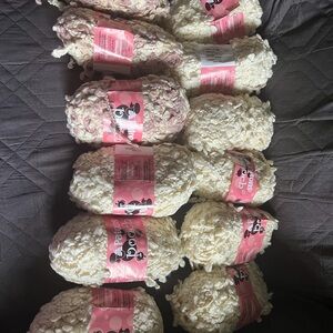Patons Pooch Cream Yarn, 12 skeins